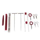 Max 13 Pieces Car Radio Door Clip Panel Trim Dash Audio Removal Pry Kit Tool Set