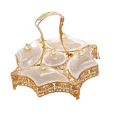 Maxbell Appetizer Tray Organizer and Handle Fruit Bowl for Nuts Dried Fruit Sweets