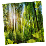 Max 2 Panel/Set 3D Print Curtain Drapes for Living Room Bedroom Sunshine Forest