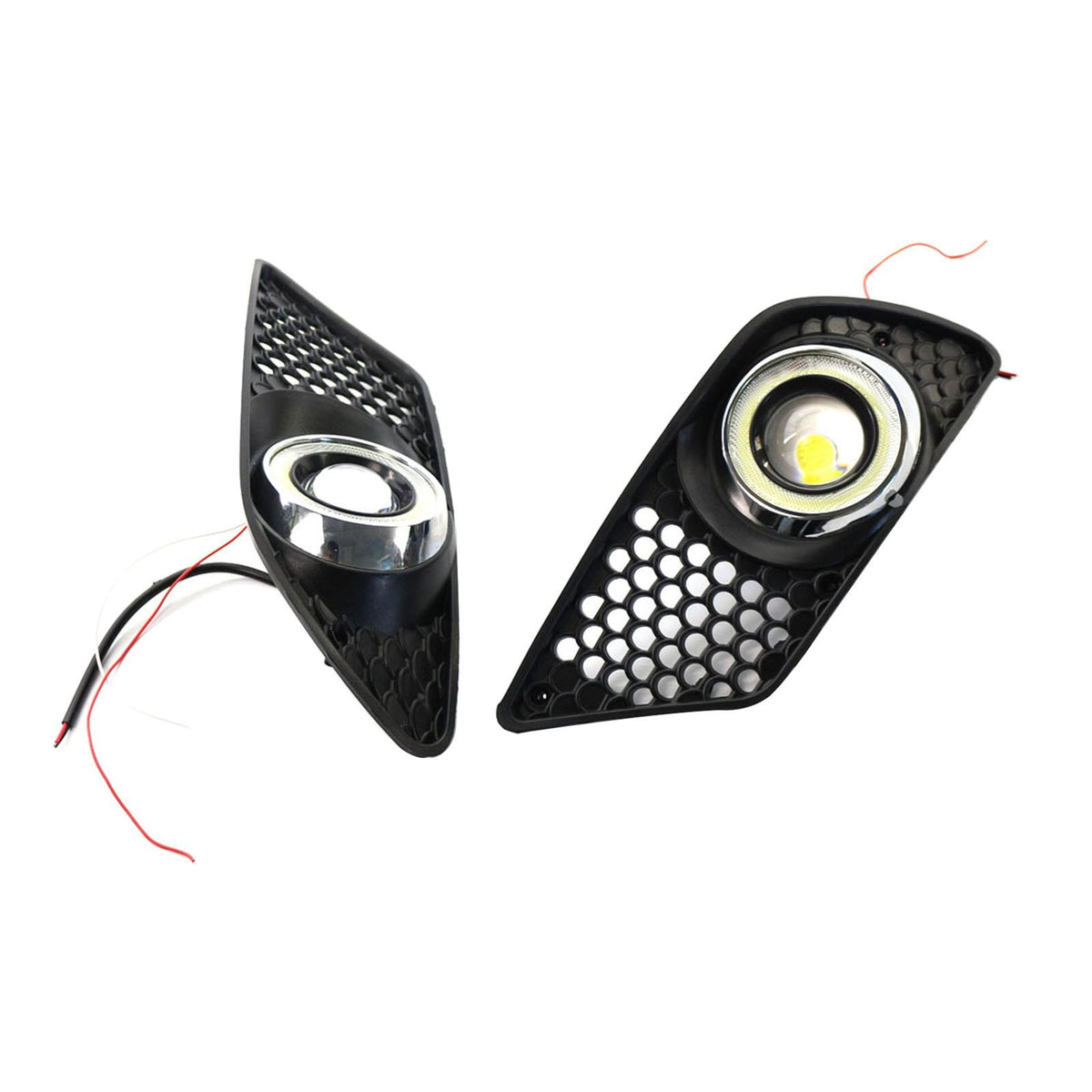 Maxbell 2x Right and Left Fog Light Grille Compatible for Mercedes Benz 2008-2010