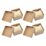 Maxbell 4 Pieces Kraft Watch Storage Box Single Slot Showcase Gifts Protective