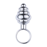 Maxbell Aluminum Alloy Anal Butt Plug Backcourt Pull Beads Adult Toys with Ring Threaded