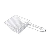Maxbell Cat Litter Sifter Scooper Pet Litter Shovel Metal Sifter with Handle Sifting Argent