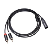 Maxbell XLR to Dual Cable HiFi Stereo for Phones Mixers Home Theater Components 2m
