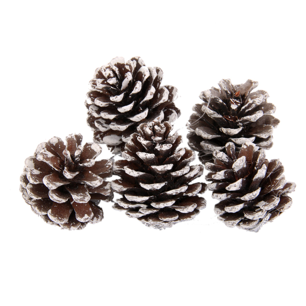 Maxbell 9pcs Christmas Pine Cones Baubles Xmas Tree Party Hanging Decorations