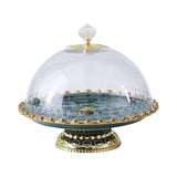 Maxbell European Style Ceramic Cake Stand Fruit Rack Serving Tray for Snack  Green