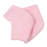 Max 1 Pair Vented Open Toe Heel Socks Sleeves Protector for Cracked Feet Pink