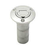 Max Marine Boat Fuel Oil Deck Filler Keyless Lift Cap Stainless Steel - 38mm