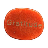 Maxbell Stone Stylish 2cmx2.5cmx0.7cm Collectibles Unique Gift for Thanksgiving Yoga Orange