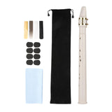 Maxbell Pocket Saxophone Portable Saxophone for Kids Music Lovers Instrument Players White