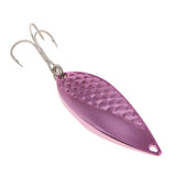 Maxbell Metal Spoon Fishing Lures 15g Bass Baits Treble Hook Fishing Tackle Pink