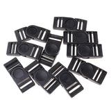 Maxbell 10pcs Plastic Release Buckle for Paracord Bracelet Backpack Webbing Strap 70x30mm