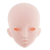 Maxbell Plastic Female Doll Head Mold Sculpt for 1/3 Doll Custom Making Accessory
