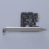 Max PCI Express to SATA3.0 2-Port SATA III Expansion Controller Adapter Card 6G