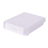 Maxbell Egg Holder Large Capacity Portable with Lid Stackable for Refrigerator White