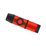 Maxbell Metal Kazoo Includes 5 Replacement Flutes Silicone Cover ,Easy to Learn Red