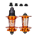 Maxbell Bicycle Front Rear Disc Brake Hubs Aluminium Alloy 32Hole Mountain Bike Hubs Orange XD