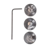 Maxbell 3 Pieces Electric Guitar Bass Potentiometer Caps Dome for Electric Guitar Black