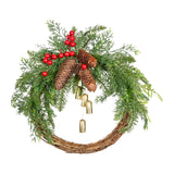 Maxbell Door Front Wreath Christmas Artificial Flowers Garland Wedding Backdrop 40cm