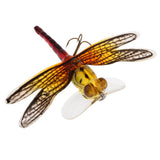 Maxbell Popper Fishing Bait Life-like Dragonfly Floating Fly Fishing Flies Color F 005