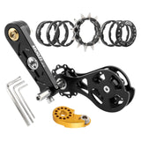 Maxbell Mountain Bike Single Speed Conversion Set Bicycle Components Chain Tensioner 12T Black