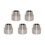Max 5Pcs Double End Stainless Steel Hose Pipe Extension Connector Adapter  20mm
