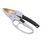 Maxbell Garden Pruning shear Nonslip Handle Stainless Steel for Garden Orchard Aureate Argent