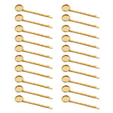 Max 20Pcs blank cabochon beads hair clip setting base round 12mm Golden