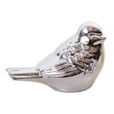 Max Ceramic Bird Shaped Ornament Statue Figurine Photo Props Home Decor Silver S