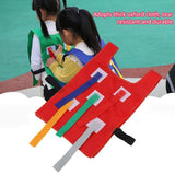 Maxbell Kids Pull Tails Vest for Kindergarten Outdoor Activity Game Vest  Red