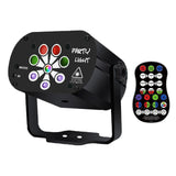 Maxbell 8Hole 120 Pattern Remote Sound Activated Party Stage Light USB Charging