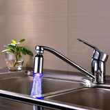 Max LED Water Faucet Stream Light Glow Stream Tap Bathroom Kitchen Blue