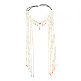 Maxbell Bridal Forehead Chain Long Hair Accessories Hair Accessories with Tassel