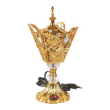 Maxbell Electric Incense Burner Ornament Censer Middle East for Home Bedroom Office Aureate