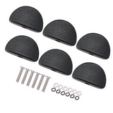 Max Maxb 6 Pieces Guitar Tuning Peg Button Tuner Machine Heads Wooden Cap Semi-circle