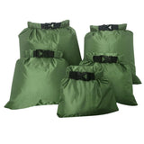 Maxbell 5 Sizes Set Waterproof Dry Bag Sack Storage Camping Rafting Kayaking Army Green