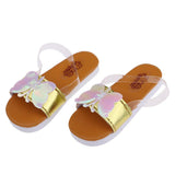 Max Stylish 1/3 BJD Shoes PU Slippers Sandals Flats For Dollfie Accessory Gold