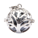 Maxbell Tree of Life Copper Beads Cage Locket Pendant for Necklace Bracelet Alabastro
