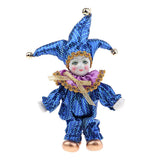 Max 6inch 16cm Pocerlain Triangel Doll Clown Doll Home Desk Display Ornaments #5