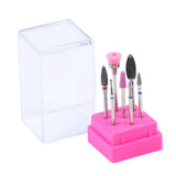 Maxbell 8X Nail File Bit Manicure Pedicure Drill Bits Manicure Tool wit Storage Case