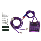 Maxbell Universal Car Fuel Saver Voltage Stabilizer Regulator with Wries Kit Purple