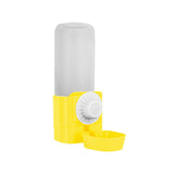 Maxbell Puppy Cat Hanging Bowl with Water Bottle Convenient Water Supply Device Yellow