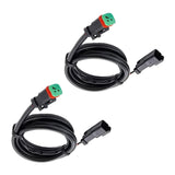 Maxbell 2x DT Dtp Adapters Connectors Heavy Duty for LED Pod Lights Fog Lights Single Head