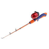 Maxbell Ice Fishing Rod Ultralight Detachable Fishing Pole Spinning Rod Orange