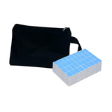 Maxbell Travel Mini Mahjong Board Game, 144 Tiles Mahjong for Outdoor Gathering Home Blue