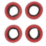 Max 4Pcs RC 1:10 Model Drifting Racing Car Rubber Tire for 1/10 HSP 94123 Red