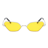 Max Cat Eye Sunglasses Women Metal Frame Fashion Glasses Eyeglasses UV400 Yellow