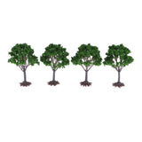 Max 4Pcs 7.5cm HO OO Scale Model Tree Diorama Wargame Scenery Green Landscape