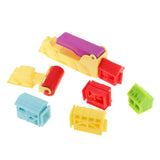 Maxbell 7Pcs Plastic 3D Dough Clay Mold Set Kids Educational Toy - Farm House Animal