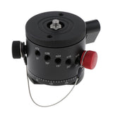 Max Camera Tripods Panoramic Indexing Rotator Ball Head with Quick Release Plate